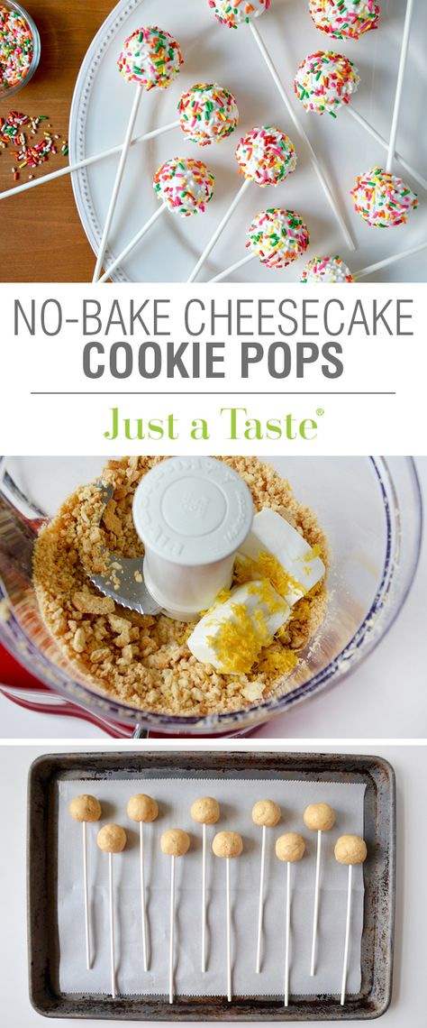 Cake Pops Designs, Cookie Pops Recipe, No Bake Cake Pops, Cake Pops Recipe, Cake Pop Recipe Easy, Cheesecake Cookie, Cheesecake Pops, Cake Pop Designs, Pops Cake