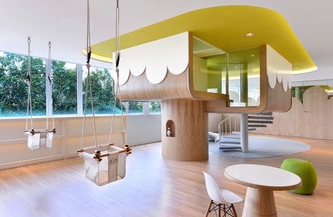 Spaces Architecture, Kindergarten Interior, Interior Design Blogs, Kids Cafe, Kids Interior Design, Kindergarten Design, Interior Design School, Lobby Interior, Architecture Concept