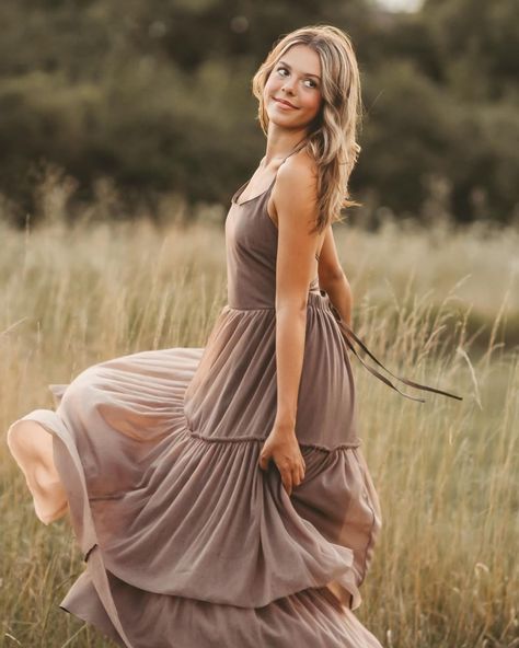 Wendy in mocha tulle for women and girls releasing tomorrow and ready to ship🍁 Senior Pictures Dresses, Cute Senior Pictures, Wendy Dress, Dramatic Dresses, Senior Photography Poses, Headshot Poses, Senior Photo Outfits, Indie Girl, Senior Picture Outfits