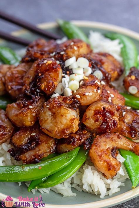 General Tso Shrimp, General Tso's Chicken Recipe, Asian Shrimp, Healthy Chinese Recipes, Beef Pasta Recipes, Asian Dinners, Chinese Rice, General Tso, Beef Pasta