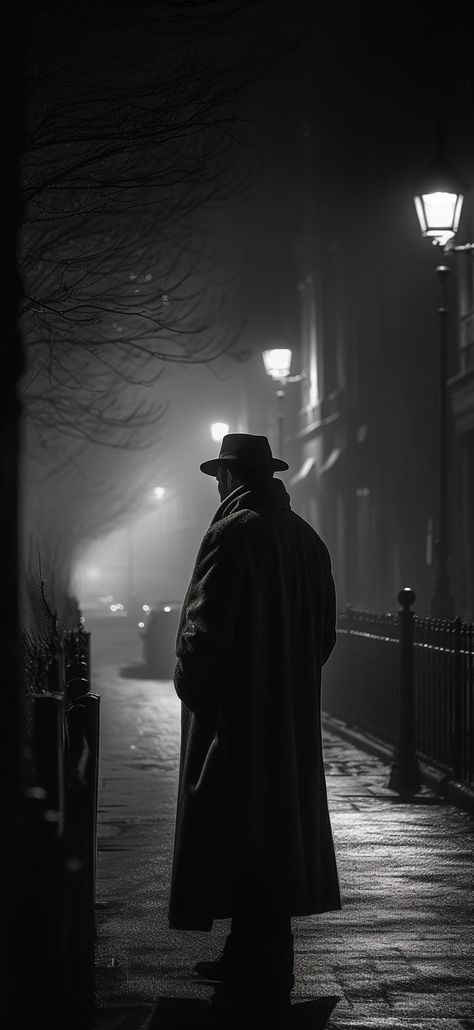 Film Noir Photography Portraits, 1930s Mob Aesthetic, Mysterious Men Aesthetic, 40s Detective Aesthetic, Detective Aesthetic Men, Mystery Man Aesthetic, Dark Glasses Aesthetic, Detective Wallpapers Aesthetic, 80s Detective Aesthetic