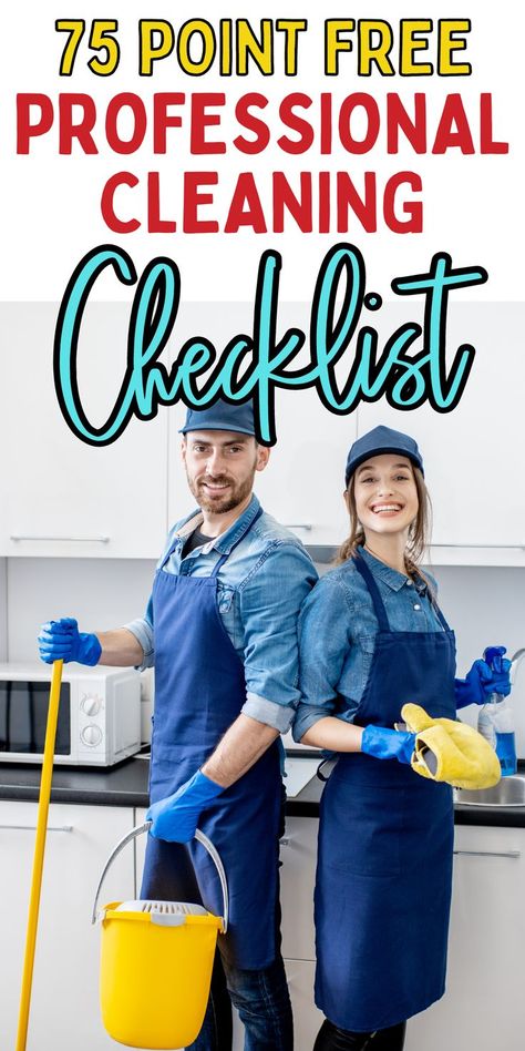 Cleaning For Company Checklist, Cleaning For Company, How To Clean Homes Professionally, House Cleaning Cheat Sheet, Detail Cleaning House List, House Cleaners Checklist, Professional Deep Cleaning Checklist, List For Cleaning Lady, House Cleaning Supplies Checklist