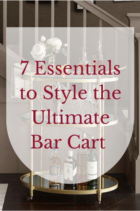 Bar Cart Essentials Gold Bar Cart Target, Gold Bar Cart Styling, Bar Cart Essentials, Restroom Accessories, Diy Bar Cart, Gold Bar Cart, Outside Bars, Bar Cart Styling, Modern Contemporary Homes