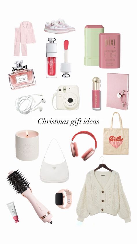 Gifts ideas Christmas Wishlist For Teens, Xmas List Ideas, Girly Gifts Ideas, Girly Christmas Gifts, Girly Christmas, Christmas Background Images, Cute Gifts For Friends, Gift Inspo, Presents For Girls