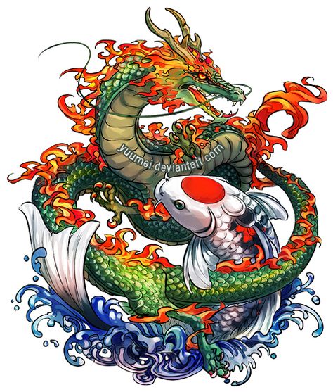 Koi Dragon Tattoo, Koi Dragon, Kunst Tattoos, Koi Art, Japanese Dragon Tattoos, Koi Tattoo, Koi Fish Tattoo, Fish Tattoo, Tatuaje A Color