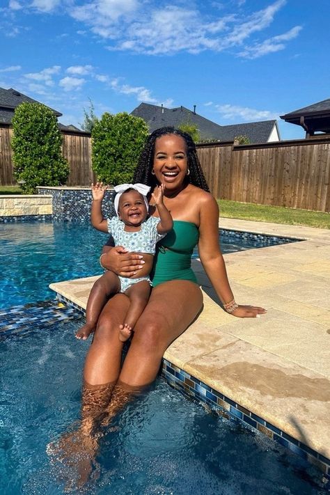 Can you tell we are ready for Summer? CeCe and I are by the pool in our cute modest swimwear. Tap to shop our bathing suits here! Cute Modest Swimwear, Modest Swimwear, Summer Swimwear, Working Moms, The Pool, The Whole, Everyday Fashion, Bathing Suits, Stylish Outfits