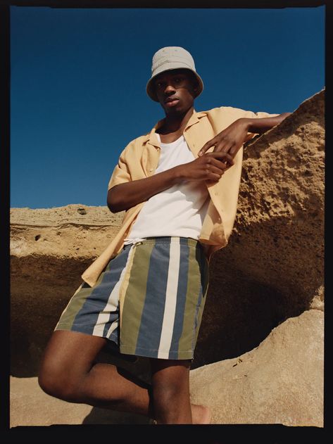 Men´s Swimwear and Beachwear | ZARA Canada Zara Men Summer, Summer Editorial, Beach Editorial, Swimwear Photoshoot, Zara Summer, Zara Men, Mens Shorts Outfits, Mens Editorial, Men Photoshoot