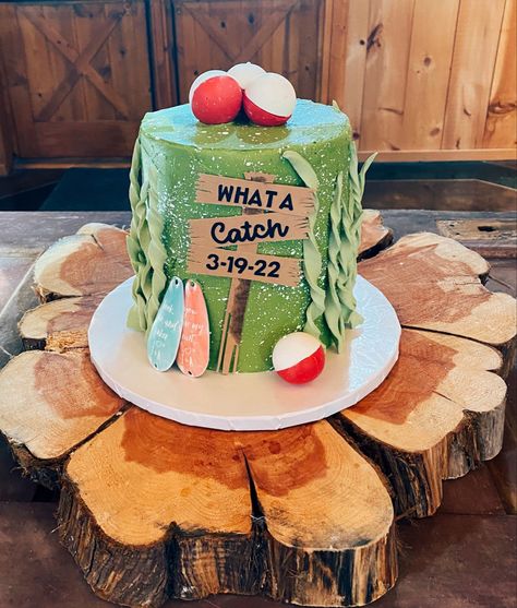 Groomsman Cake Fishing, Fish Grooms Cake, Fishing Grooms Cake, Fish Wedding Cake, Fishing Wedding Cake, Fishing Wedding Cakes, Groomsman Cake, Groom Cakes, Green Birthday Cakes