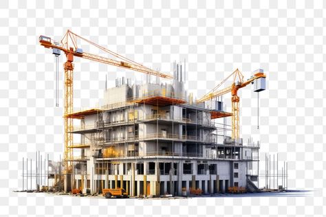 Transportation Architecture, Construction Sketch, Png Architecture, Graphical Poster, Construction Poster, Building Png, City Transportation, Construction City, Construction Crane