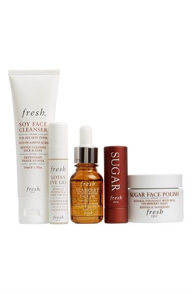 Fresh Skincare VIPs Set - a great gift to treat mom Fresh Sugar Face Polish, Fresh Skincare, Face Polish, Fresh Beauty, Natural Cold Remedies, Beauty Gifts, Eye Gel, Skin Care Products, Face Cleanser