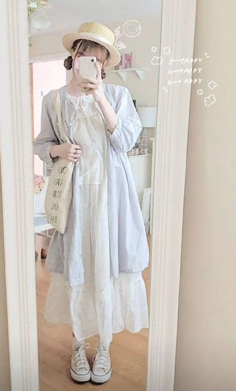 Mori Kei Outfits Ideas, Japanese Clothes Aesthetic, Mori Kei Outfits, Mori Kei Aesthetic, Mori Kei Fashion, Cottage Core Outfit, Natural Kei, Modest Girly Outfits, Kabukicho