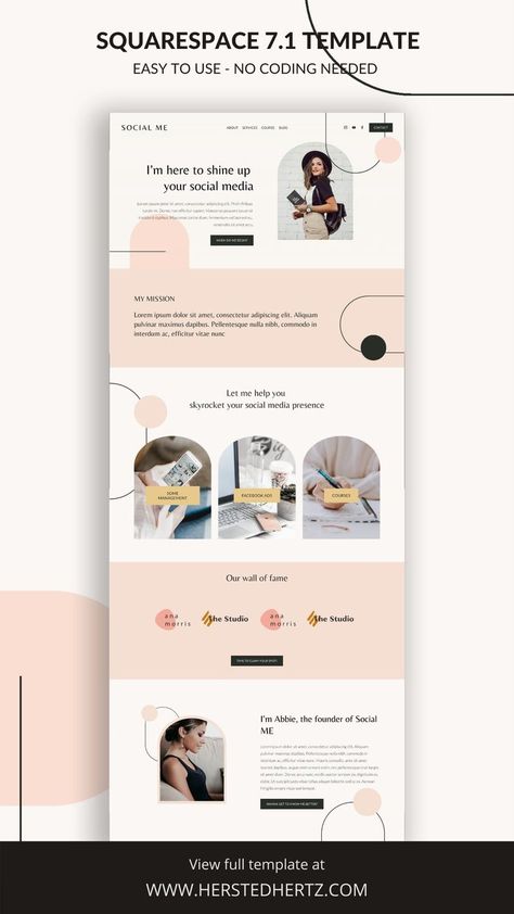 Simple One Page Website, Service Based Website Design, About Me Website Page, About Me Page Website, Our Services Page Design, Website Palette, Website Styles, Content Branding, Services Page