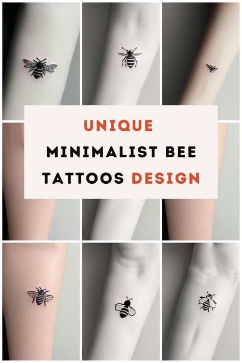 Express your individuality with minimalist bee tattoos. Find your perfect design in our gallery, and let the beauty of simplicity adorn your skin. Dive into our collection now Most Unique Couple Tattoos, Mini Bumble Bee Tattoo, Finger Tattoos Bee, Honey Bee Finger Tattoo, Couple Bee Tattoo, Minimalist Bumble Bee Tattoo, Bee Tattoo Ideas Minimalist, Tiny Bee Tattoos For Women, Simple Bee Tattoos For Women