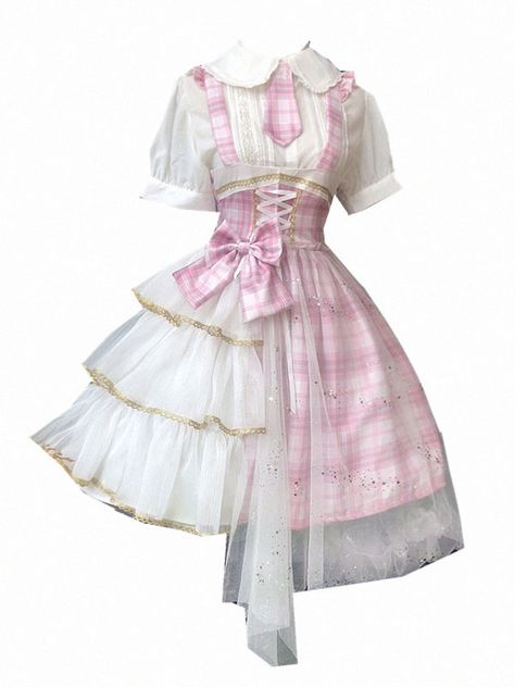 Estilo Harajuku, Bows Pink, Lolita Outfits, Kawaii Fashion Outfits, Sweet Lolita, Pink Outfits, Really Cute Outfits, Kawaii Clothes, One Piece Dress