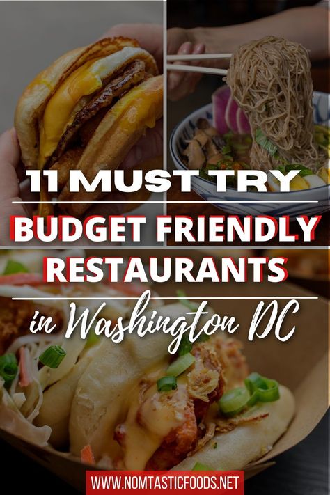 Looking for affordable options in Washington, DC? Check out our latest guide for 11 must try budget friendly eats in the district. #washingtondc #dc #dcfood #dcrestaurant #usatravel #dcfoodies Food Washington Dc, Places To Eat Washington Dc, Best Things To Do In Dc Washington Dc, Best Places To Eat In Dc, Washington Dc Food Guide, Where To Eat In Dc, Dc Vacation Outfits, Washington Dc Where To Eat, Washington Dc Checklist