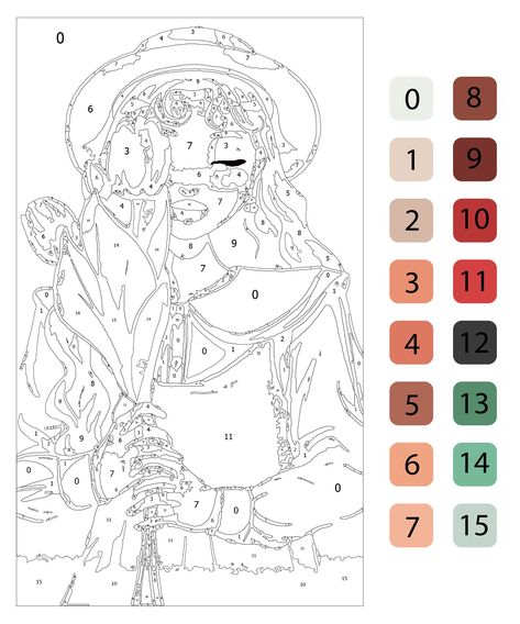 Color By Number Procreate, Advanced Color By Number, Coloring By Numbers For Adults, Colour By Numbers Printable, Paint By Numbers For Adults, Colour By Numbers For Adults, Paint By Numbers Printable, Painting With Numbers, Color By Number Printable Free