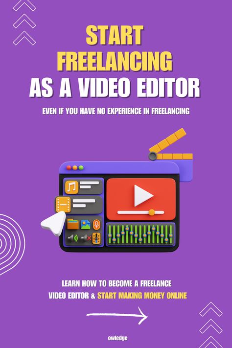 How to become a freelance video editor? How To Become An Editor, How To Become A Video Editor, Free Video Editing Course, Video Editing Services, Free Video Editing Software, Freelance Editing, Freelance Photography, Freelance Work, Freelance Business