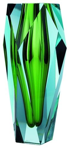 Glass Vase in Emerald Green by Moser Glass Art / Design / Home Decor / Blue-Green.