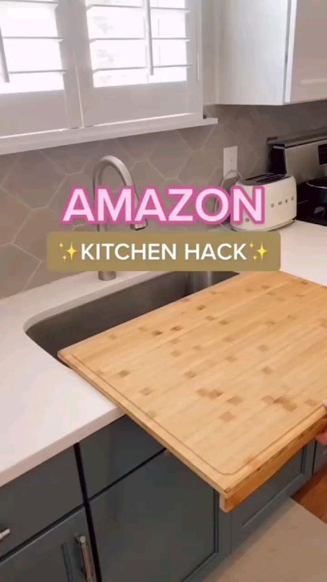 Amazon Kitchen Must Haves, Sink Cover, Interior Modern, Kitchen Remodeling Projects, Home Design Decor, Home Gadgets, Kitchen Hacks, Furniture For Small Spaces, Home Hacks