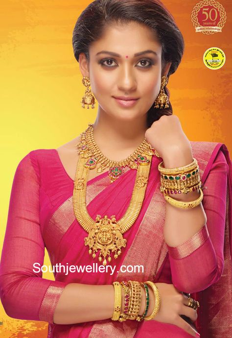 nayanthara grt jewellers - Google Search Indian Bridal Photos, Classic Wear, Amala Paul, Bride Portraits, Indian Woman, Glamorous Makeup, Indian Bridal Fashion, Indian Jewellery Design, Bridal Fashion Jewelry