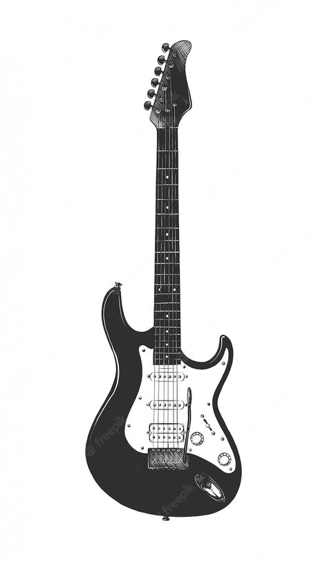 Guitar Vector Art, Bass Guitar Sketch, Rock Guitar Drawing, Electric Guitar Drawing Sketches, Bass Guitar Drawing, Music Sketches, Electric Guitar Drawing, Bass Drawing, Bass Guitar Art