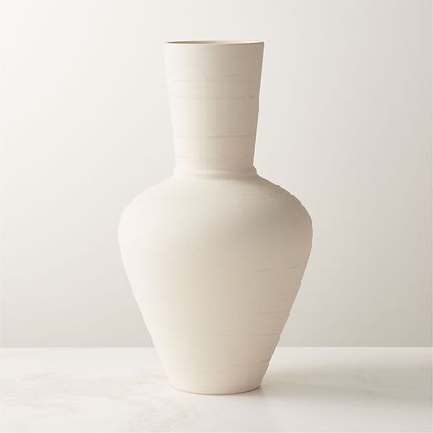 Modern Home Accessories & Décor | CB2 Tall White Vase, Large White Vase, Aluminum Vase, Round Glass Vase, Brown Vase, White Ceramic Vase, Striped Vase, Marble Vase, Blue Glass Vase