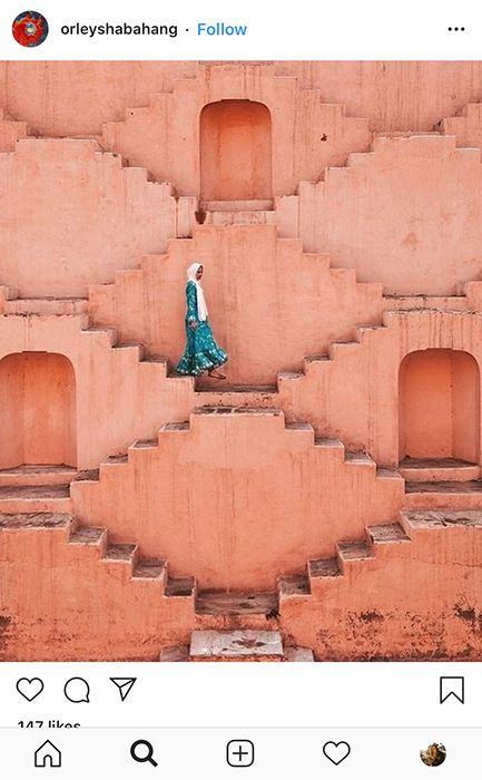 A smartphone screenshot of a cool portrait on Instagram - how to take good instagram pictures Chand Baori, Hijab Girl, Cool Instagram Pictures, Incredible India, How To Take, Bel Air, Casablanca, Instagram Pictures, Marrakech