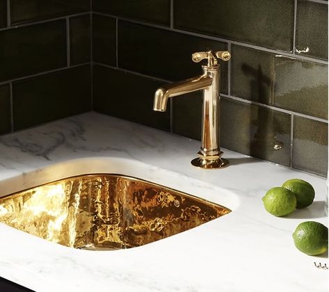 Faucet Kitchen Prep Sink, Wet Bar Sink, Unlacquered Brass Faucet, Antique Brass Faucet, Bar Faucet, Prep Sink, Drain Opener, Brass Sink, Luxury Bar