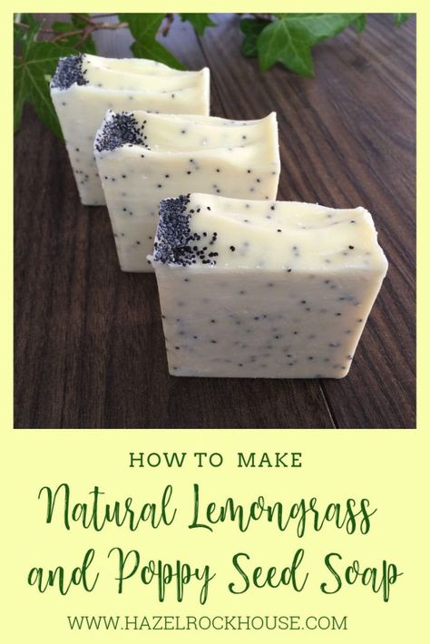 Poppy Seed Soap, Diy Soap Bars, Diy Soaps, Cold Process Soap Recipes, Soap Making Recipes, Soap Recipe, Soap Making Supplies, Homemade Soap Recipes, Poppy Seed