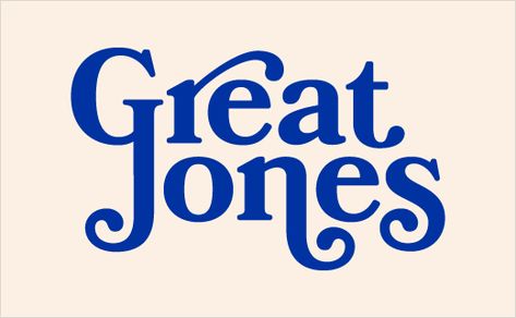 Pentagram Brands New Cookware Startup, ‘Great Jones’ - Logo Designer Word Logo Ideas, Typographie Logo, Logo Calligraphy, Great Jones, Design Alphabet, Bold Logo, Logotype Design, Logo Designer, Retro Logo