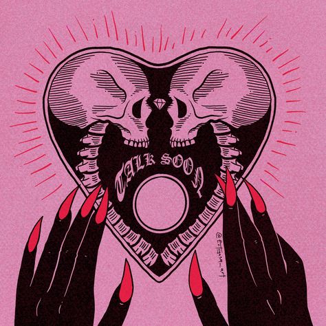 Spooky Hands Drawing, Spooky Love Aesthetic, Spooky Cute Aesthetic, Ouija Wallpaper Iphone, Spooky Art Aesthetic, Witchy Art Aesthetic, Goth Art Aesthetic, Witchy Aesthetic Art, Spooky Girl Aesthetic