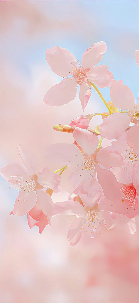 Sakura Petals Png, Peach Flowers Wallpaper, Pink Flowers Wallpaper Backgrounds, Peach Pink Wallpaper, Cute Minimalist Wallpaper, Pure Wallpaper, Cherry Blossom Aesthetic, Iphone Wallpaper Photography, Pink Flowers Wallpaper