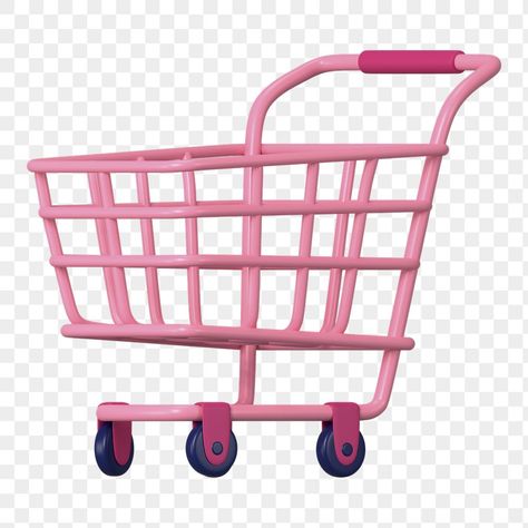 Pink Shopping Cart, Shopping Cart Illustration, Shoping Cart, Shopping Illustration, Supermarket Trolley, Shop Cart, Pink Shopping, Pink Illustration, Adobe Photoshop Design