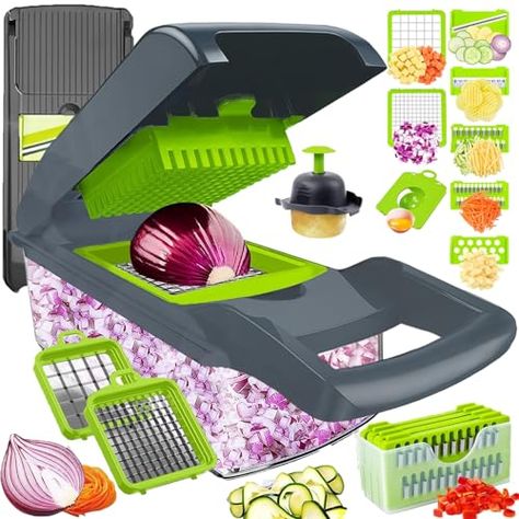 Veggie Slicer, Slicer Dicer, Spiral Vegetable Slicer, Onion Chopper, Spiralized Vegetables, Food Slicer, Onion Salad, Mandolin Slicer, Vegetable Chopper