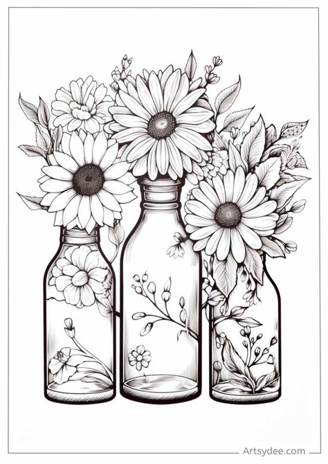 Immerse yourself in creativity with 60+ Free Printable Flower Coloring Pages for Kids and Adults! Whether you're a seasoned artist or just starting out, these diverse floral designs provide a delightful way to relax and express your creativity. From intricate blooms to charming petals, these free printable coloring pages offer a captivating journey through the beauty of nature. #FreePrintableColoringPages #FlowerColoring #CreativeExpression Sunflower Coloring Pages, Free Adult Coloring Printables, Printable Flower Coloring Pages, Adult Coloring Books Printables, Adult Colouring Printables, Spring Coloring Pages, Adult Coloring Designs, Detailed Coloring Pages, Free Adult Coloring Pages