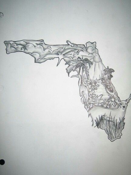 Never forget where you came from Florida Drawing, Deer Skull Drawing, Florida Tattoo, Skull Drawings, State Tattoos, Florida Tattoos, Theme Tattoo, Skulls Drawing, Deer Skull