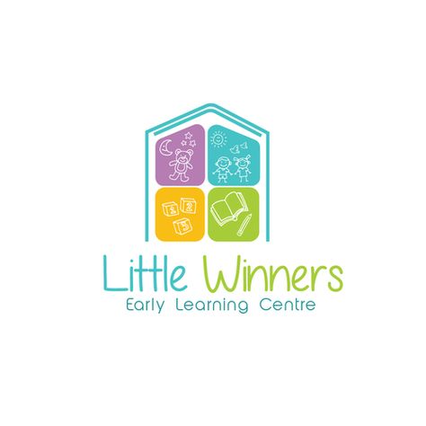 Daycare Logos Ideas, Daycare Logo Design Childcare, Preschool Logo Design Ideas, Childcare Logo Design, Education Logo Ideas, Kindergarten Logo Design, School Logo Design Ideas, Art Logo Creative, Logo Kindergarten