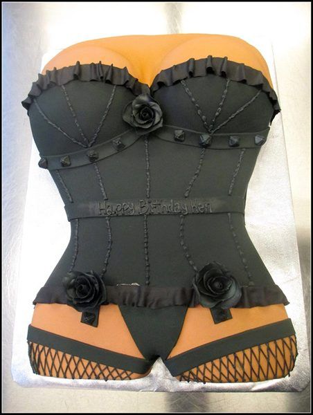 Corset Men, Cake 21st Birthday, Lingerie Cake, Bra Cake, Corset Cake, Mud Cakes, Bachelor Cake, Cakes Fancy, Bachelorette Cake