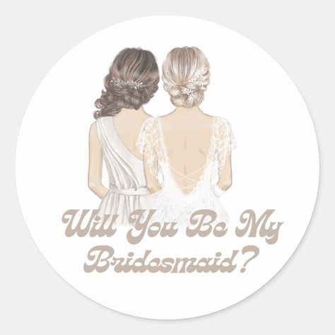 Bridesmaid Stickers, Bridesmaid Invitations, Bridesmaid Gifts From Bride, Bridesmaid Gifts Unique, Bridesmaid Favors, Bridesmaid Invitation, Personalized Bridesmaid Gifts, Bridesmaids Personalized, Will You Be My Bridesmaid