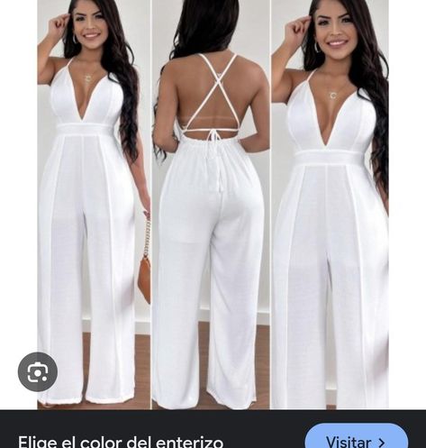 White Jumpsuits, Women's Outfit Sets, Womens Clothing Patterns, Classy Dress Outfits, Women's Casual Style, Plus Size Jumpsuit, Spring Outfits Women, Jumpsuit Fashion, African Fashion Dresses