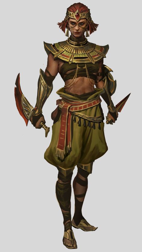 ArtStation - Desert Folks Adventurer Clothes, Female Minotaur, Desert People, Barbarian Dnd, Egyptian Warrior, Amazonian Warrior, Pathfinder Character, Amazon Warrior, Dnd Miniatures