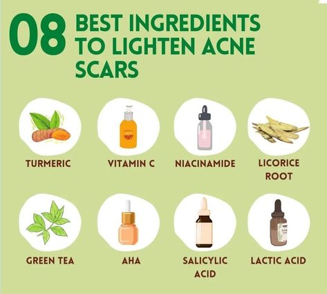 8 best ingredients to lighten acne scars Scar Lightening Diy, Acne Pit Scars, Lighten Scars, Spotless Skin, Skincare Instagram, Homemade Laundry, Skin Care Face Mask, Scar Removal, Skin Complexion