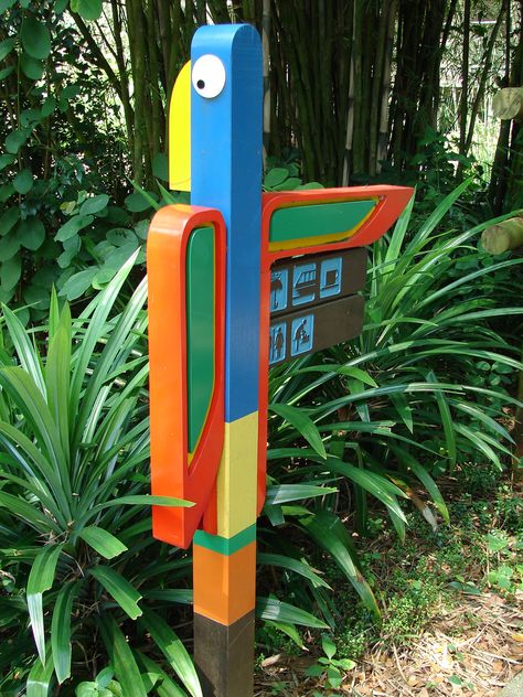 Outdoor Wayfinding Design, Zoo Signage, Interpretive Signage, Park Signage, Wayfinding Signage Design, Don Pedro, Unique Lettering, Company Signage, Monument Signs