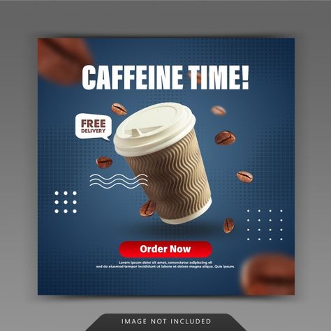 Coffee shop social media instagram post ... | Premium Psd #Freepik #psd #banner #coffee #template #facebook Photoshop Social Media Post, Insta Post Design Ideas, Social Media Coffee Design, Coffee Social Media Post Design, Cafe Social Media Design, Coffee Shop Social Media Posts, Coffee Shop Post Ideas, Cafe Social Media Posts, Coffee Advertising Ideas