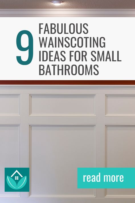 Unlock the secrets to maximizing your small bathroom with these 9 stunning wainscoting ideas. Discover space-saving elegance now! 🚿💡 Bathroom Remodel Wainscotting, Half Bathroom Molding Ideas, Faux Wainscoting Bathroom, Bathroom Wainscoting And Wallpaper, Chair Rail Bathroom Ideas, Wainscoting Height Bathroom, Bathroom Wall Wainscoting, Bathroom Panel Ideas, Bathroom Crown Molding Ideas