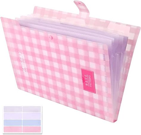 Kawaii Supplies, Pink Office Supplies, Expanding File Folder, Cool Office Supplies, School Suplies, School Storage, Stationery Obsession, College Supplies, Cute Office Supplies