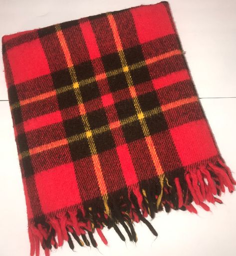 Plaid Blanket, Lap Blanket, Naples Fl, Yellow Plaid, Candy Stripes, Black And Yellow, Brand Tags, Handmade Wood, Natural Red