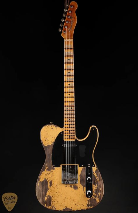 Fender Custom Shop LTD 1950 Double Esquire Super Heavy Relic - Aged Nocaster Blonde Fender Esquire, Cool Electric Guitars, Fender Custom Shop, Fender Telecaster, Electric Guitars, Guitar Amp, Rock Art, Electric Guitar, Guitar