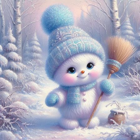 Sweet Images, Snowman Images, Nagel Design, Merry Christmas Pictures, Winter Wallpaper, Cartoon Pics, Christmas Pictures, Beautiful Images, Childhood Memories