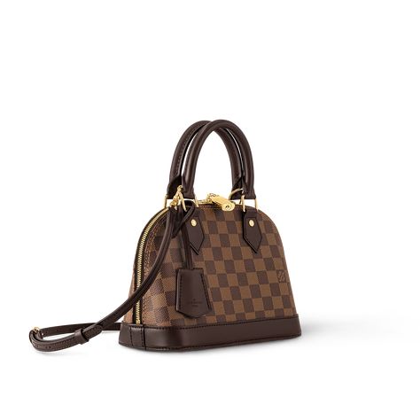 LOUIS VUITTON® - Alma Bb - Ebène Alma Louis Vuitton, Sac Louis Vuitton, Alma Bb, Trunk Bag, Chic Leather, Handbags Women, Duffle Bag Travel, Louis Vuitton Official, Wallet Pouch